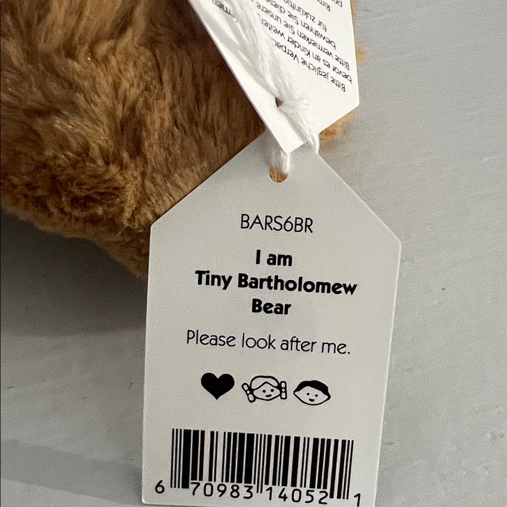 Jellycat tiny bartholomew bear - Picture 4 of 4